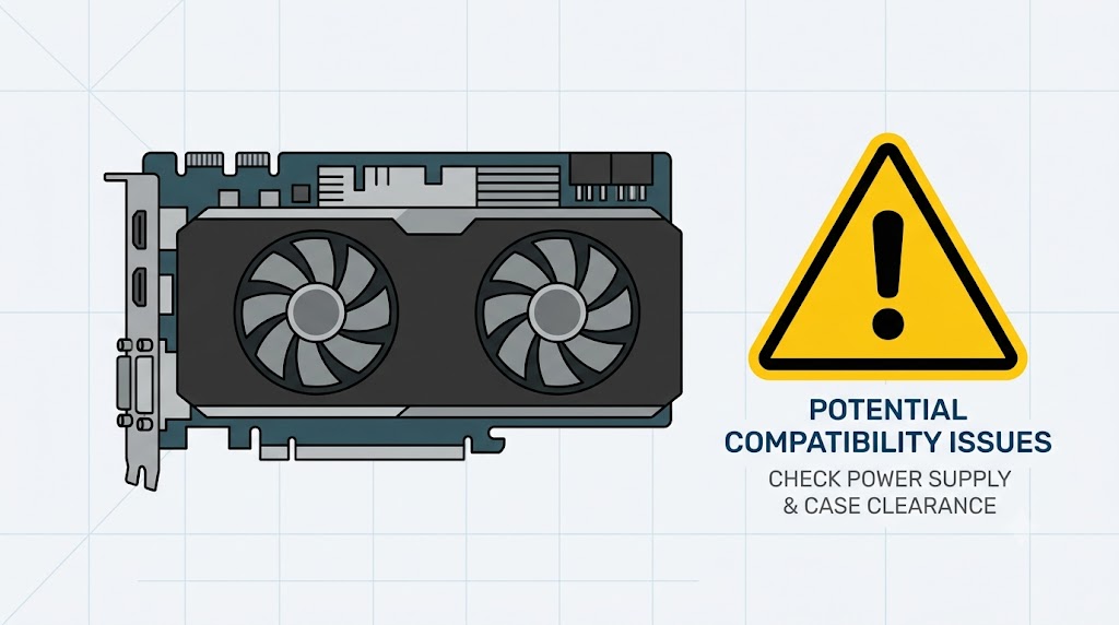 ゲーミングPCの標準構成の落とし穴を示すイメージ