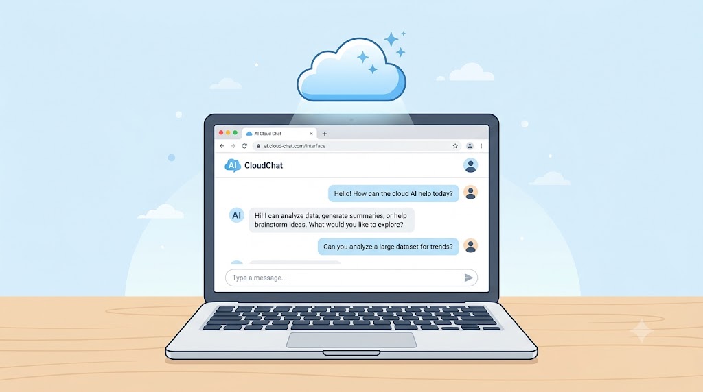 ブラウザでChatGPTを使うだけならAIパソコンが不要なイメージ