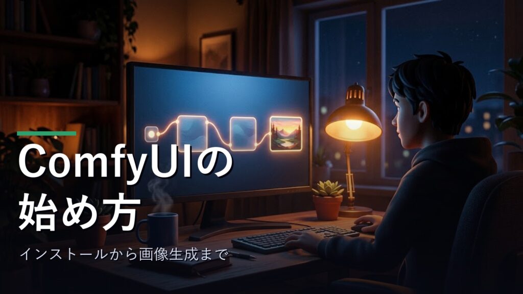 ComfyUIの始め方のイメージ