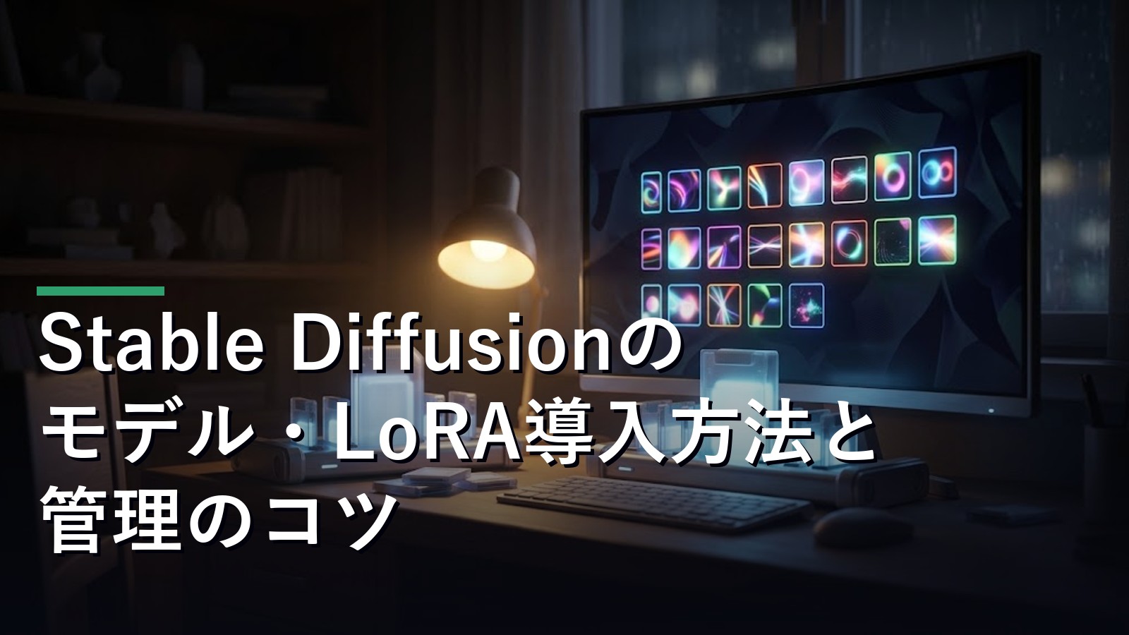 Stable Diffusionのモデル・LoRA導入のイメージ