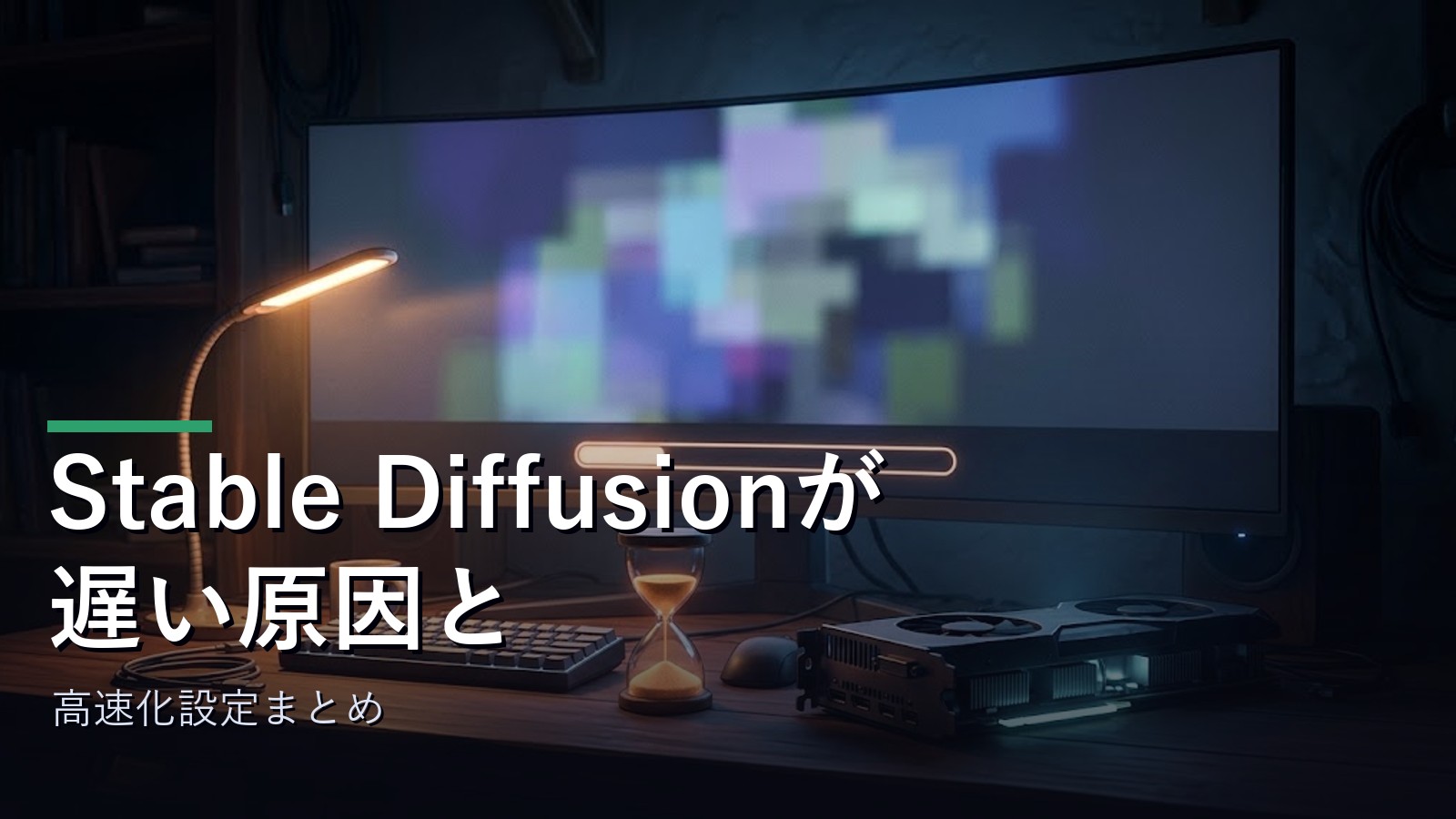 Stable Diffusionが遅い原因と高速化のイメージ